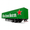 Miniatura Realista de Controle Remoto Caminhão Scania S540 6X4 + Carreta de Brinde (QUEIMA DE ESTOQUE)