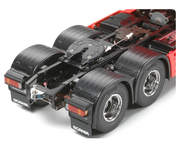 Miniatura Realista de Controle Remoto Caminhão Scania S540 6X4 + Carreta de Brinde (QUEIMA DE ESTOQUE)